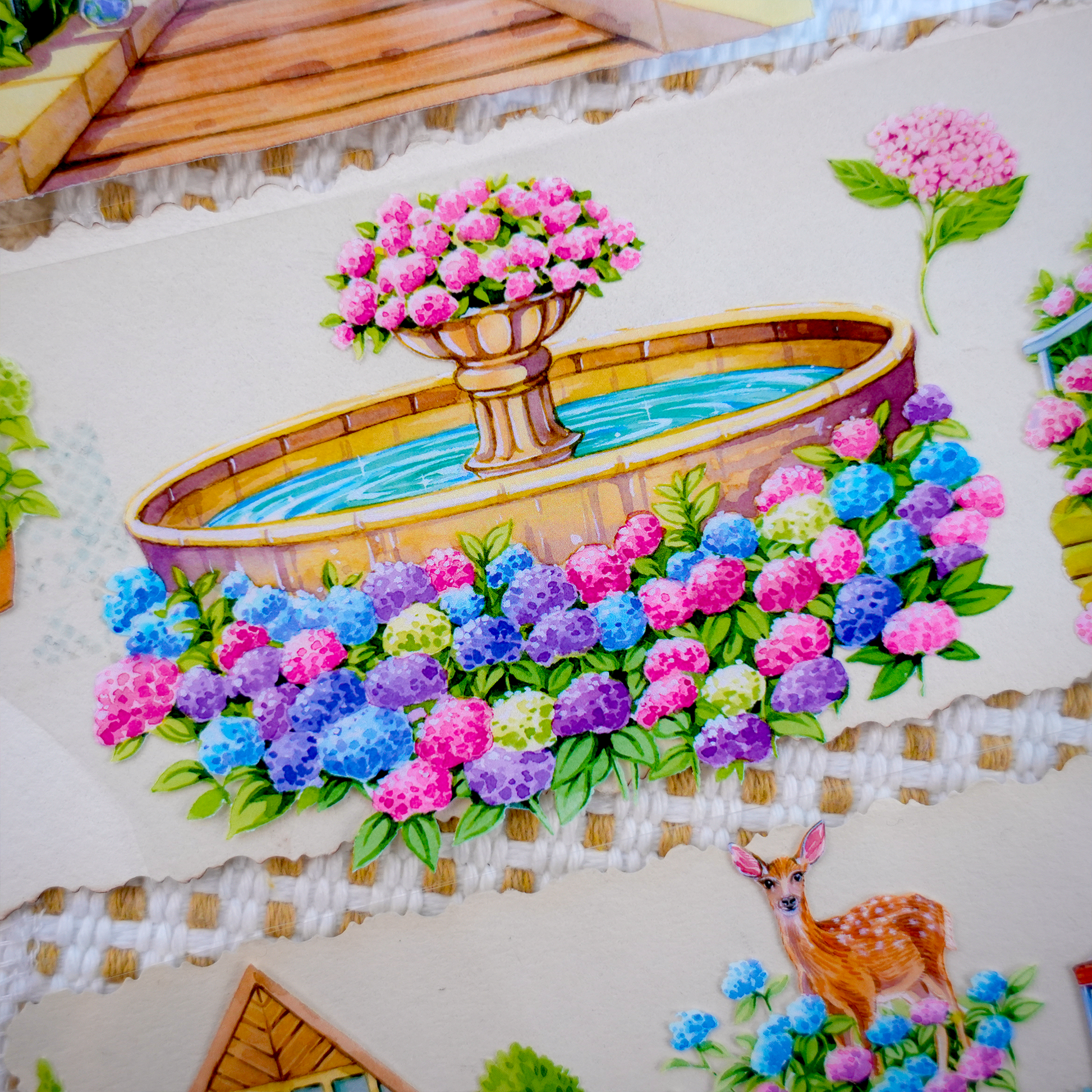 【XT】Letter from Spring Landscape Tape for journaling and scrapbooking