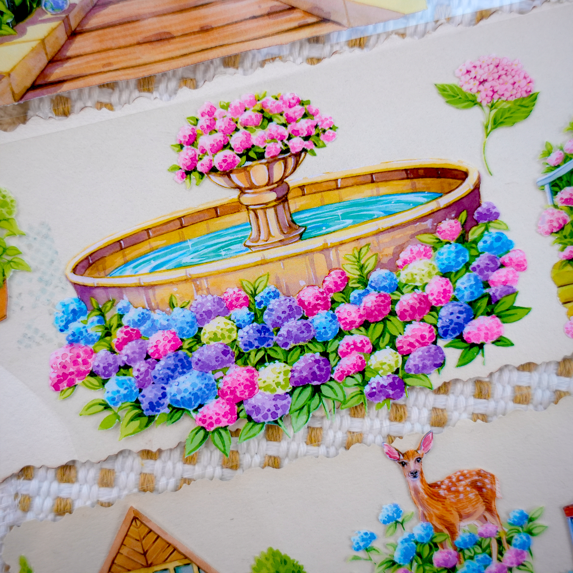 【XT】Letter from Spring Landscape Tape for journaling and scrapbooking