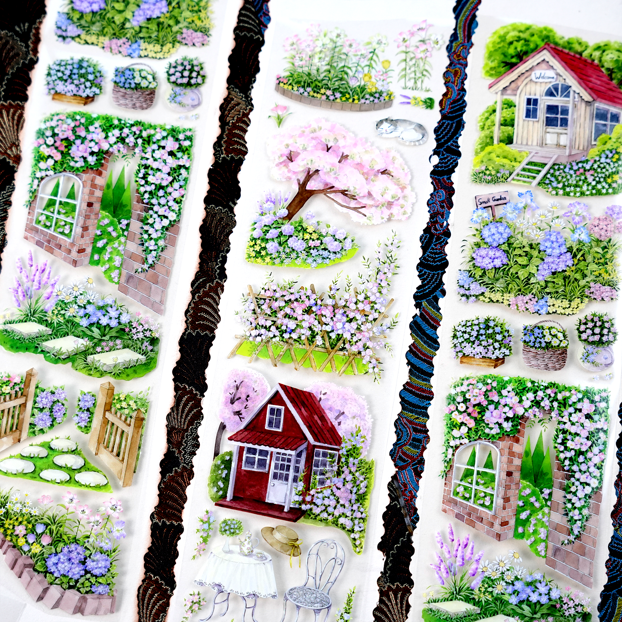 【BOBOYU】Garden Courtyard Landscaping PET Tape
