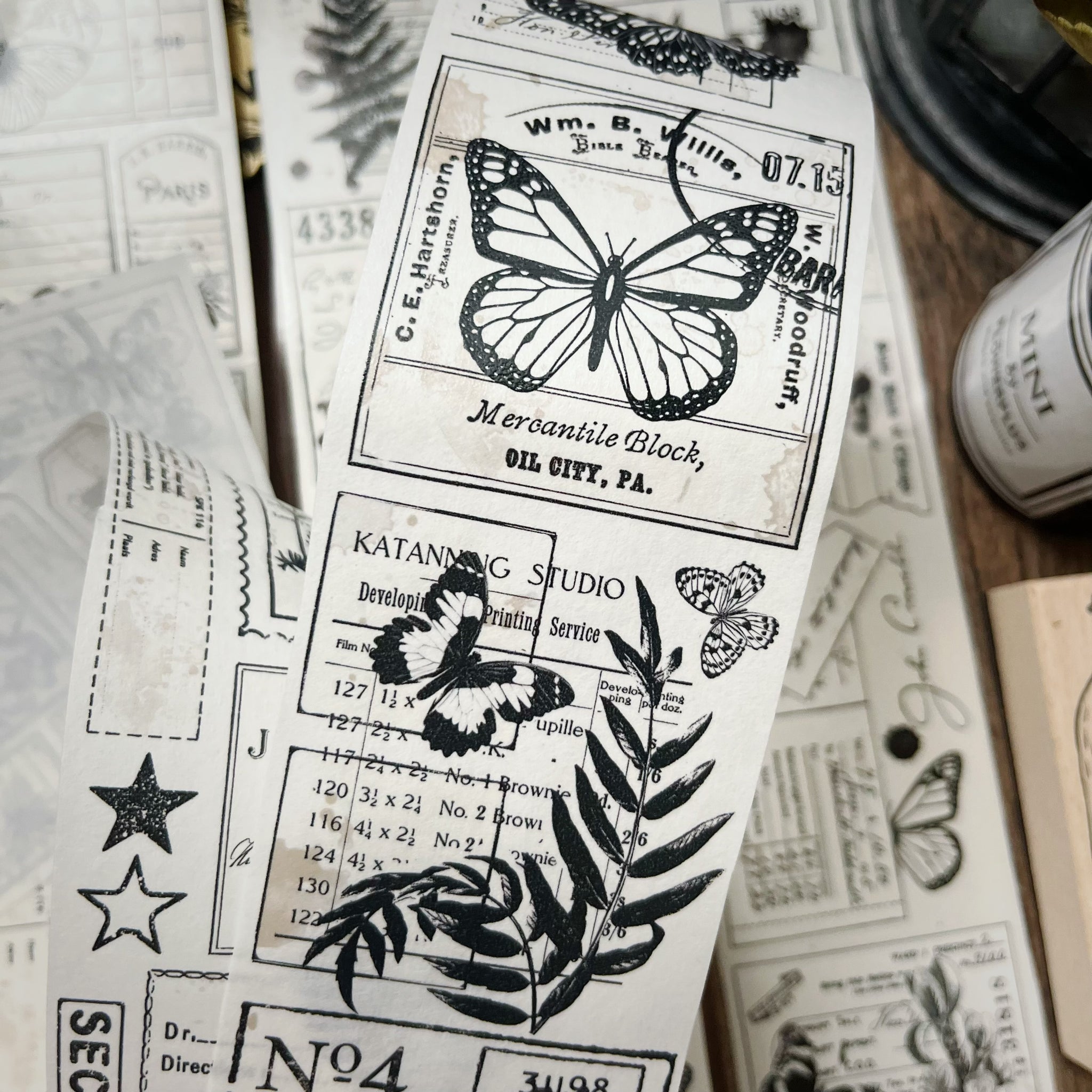 Letters and Butterflies Tape (6cm*100cm)