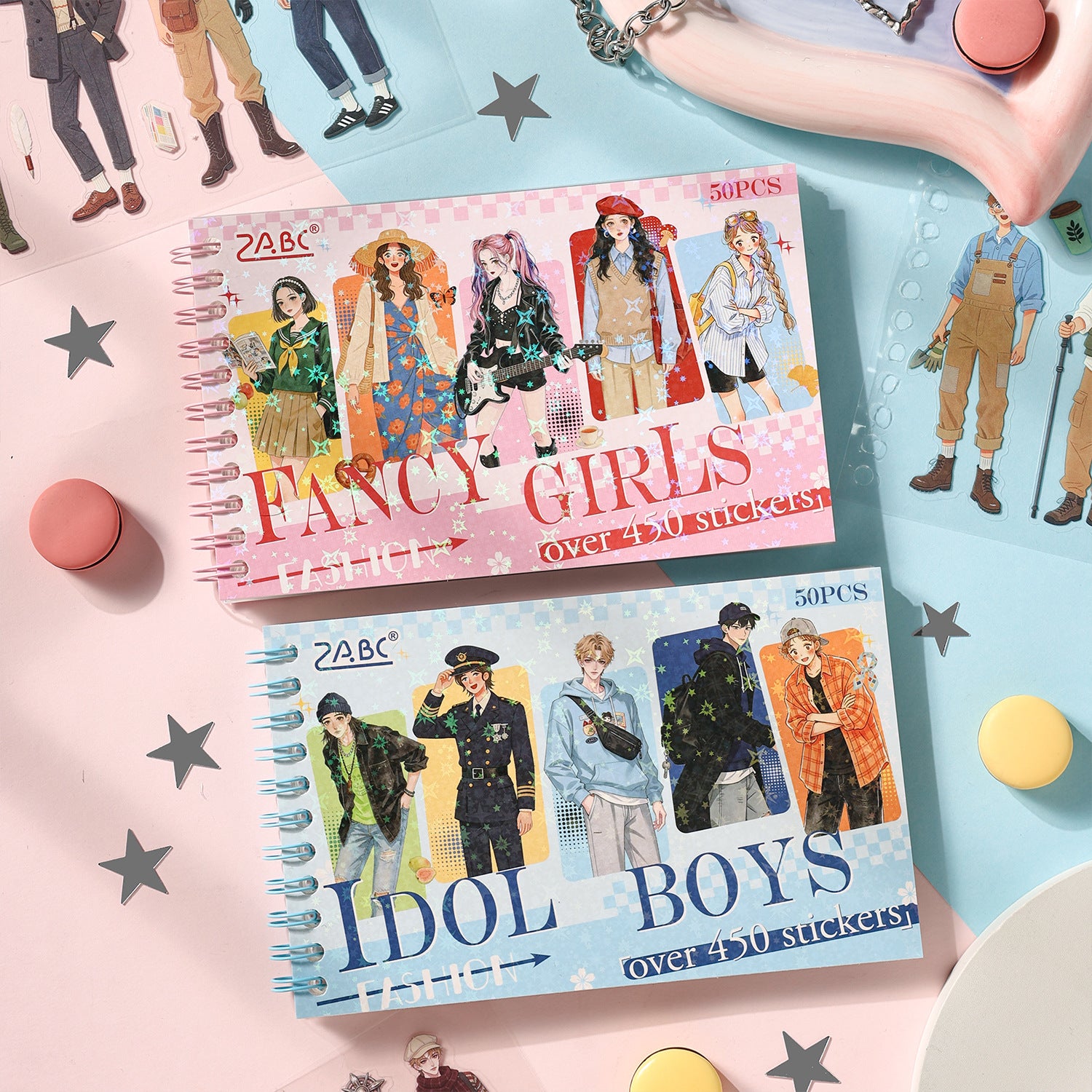 Fancy Girls and Idol Boys Sticker Book