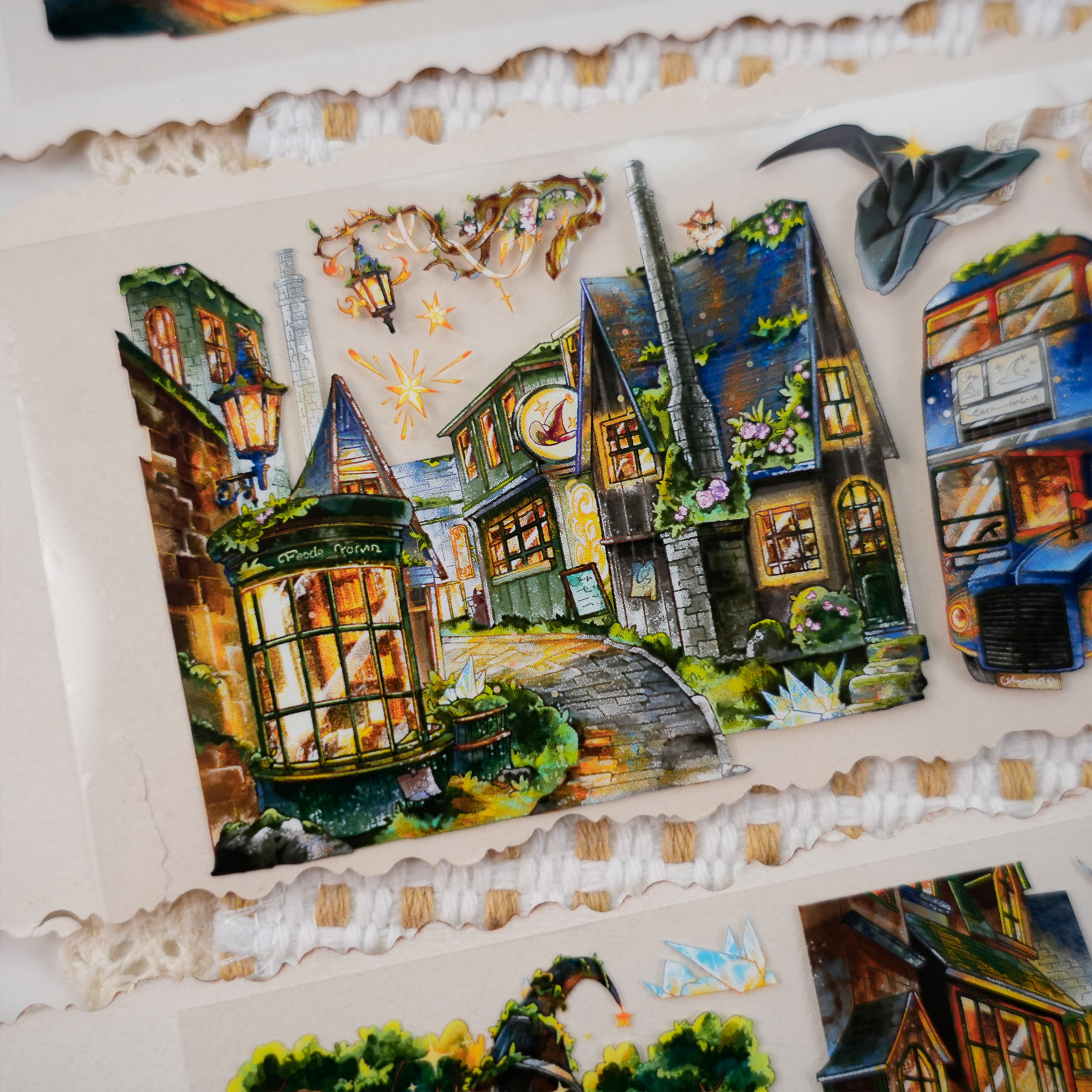 【BOBOYU】City of Eternal Night Magic Landscape Tape