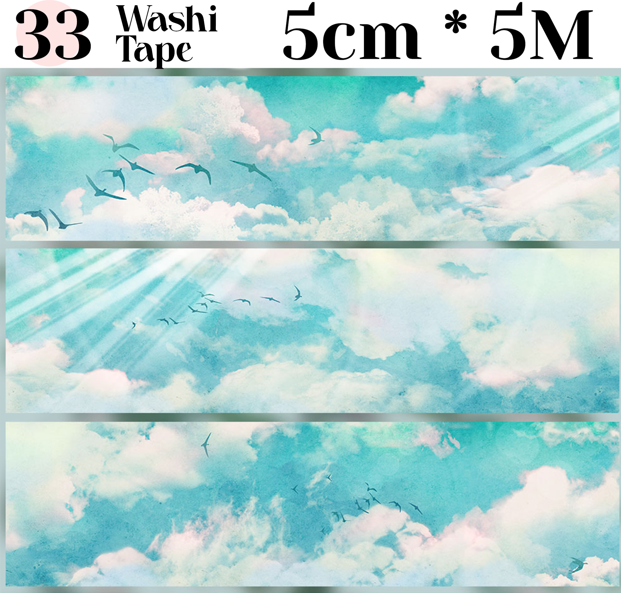 【ZERO】Sky & Grassland Landscaping Tape(40 Styles)(Whole Roll Tape)