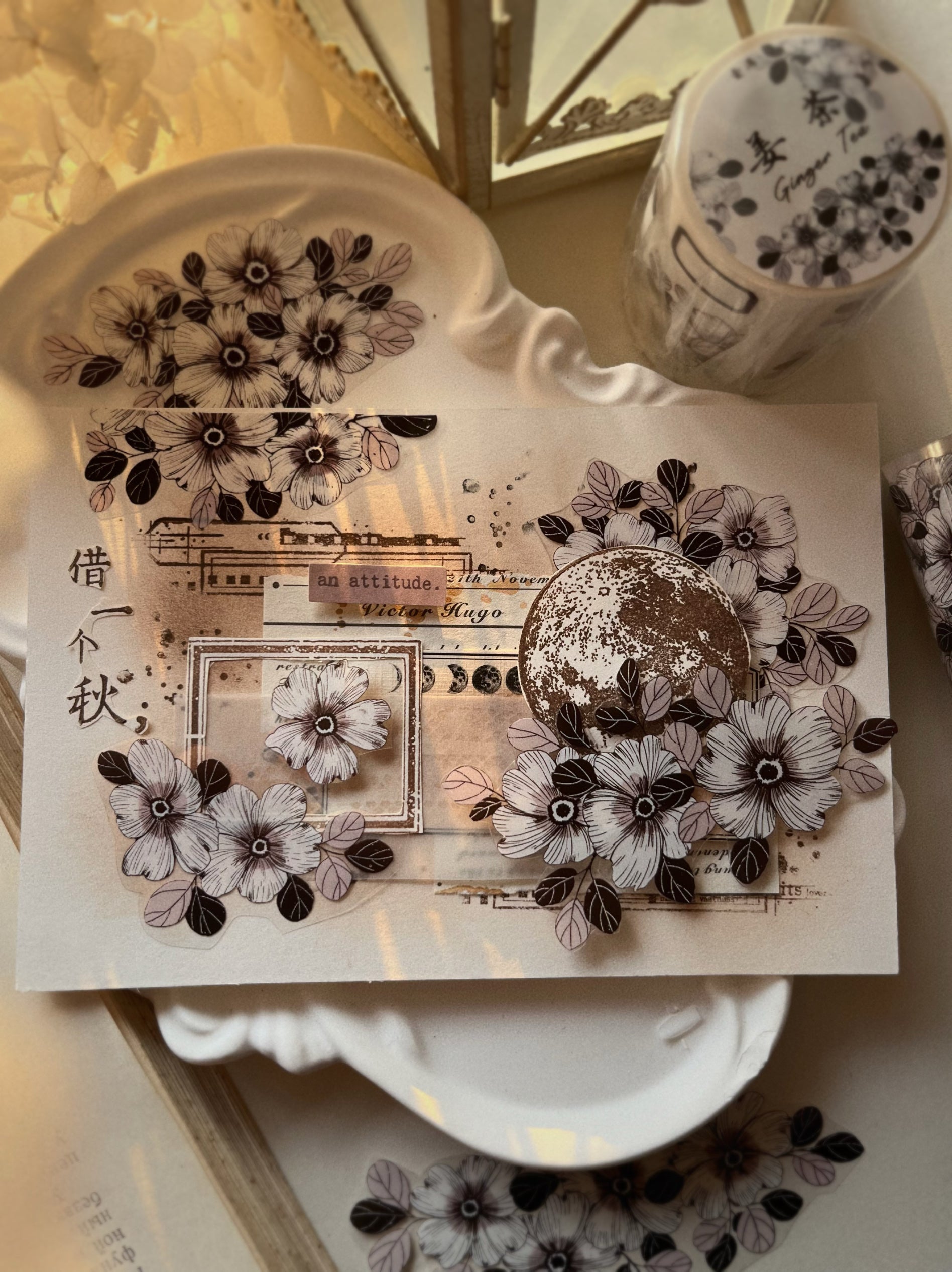 Ginger Camellia Flower Tape (5cm*100cm)