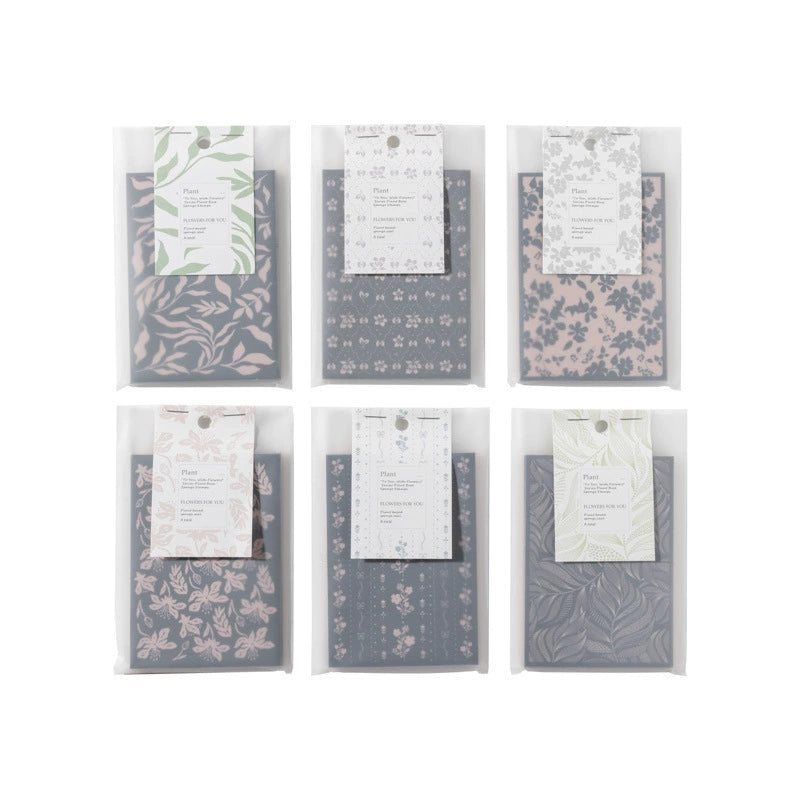 Floral Pattern Sponge Stamps