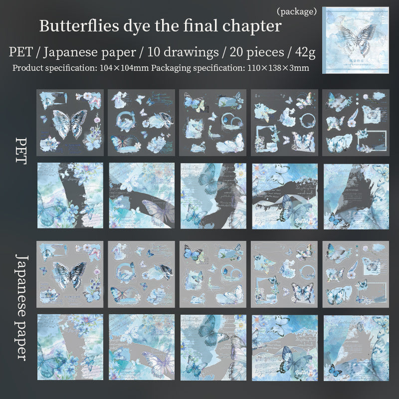 Butterfly Poem Pre-cut Washi&PET Sticker Book