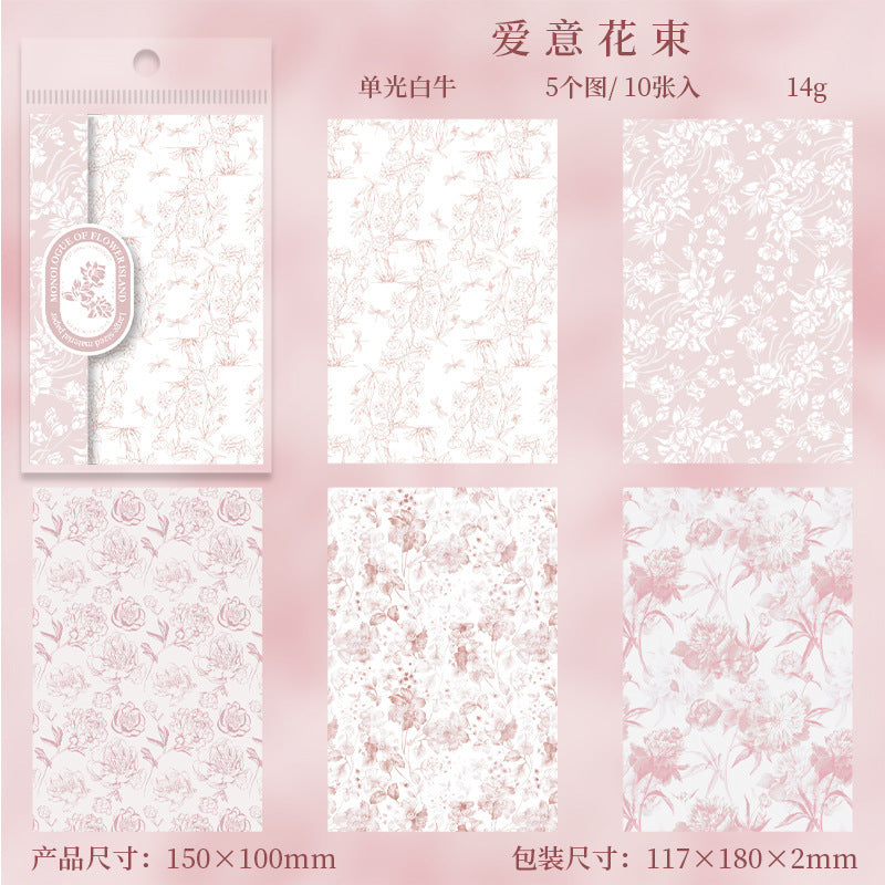 Monologue on the Flower Island Scrapbooking Paper