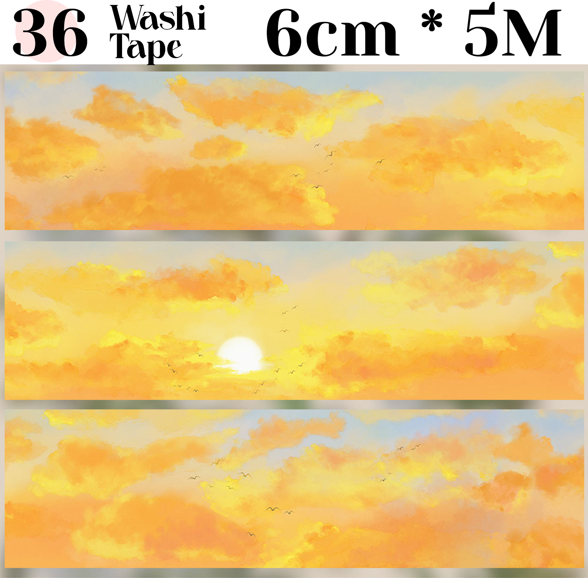 【ZERO】Sky & Grassland Landscaping Tape(40 Styles)(Whole Roll Tape)