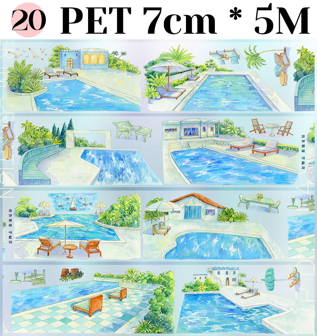 【ZERO】Summer Beach/Seaside  Landscape Tape
