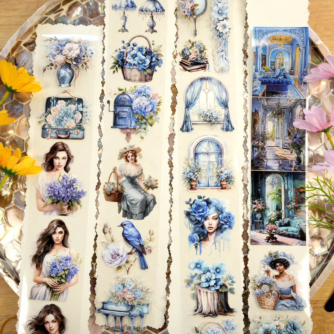 Blue Victoria PET Tape | No.19 |MOOBOOM Design