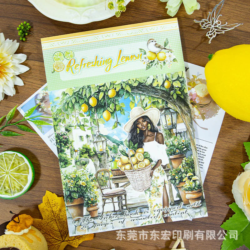 Vintage Sticker Book Vol.18 - Fresh Lemon
