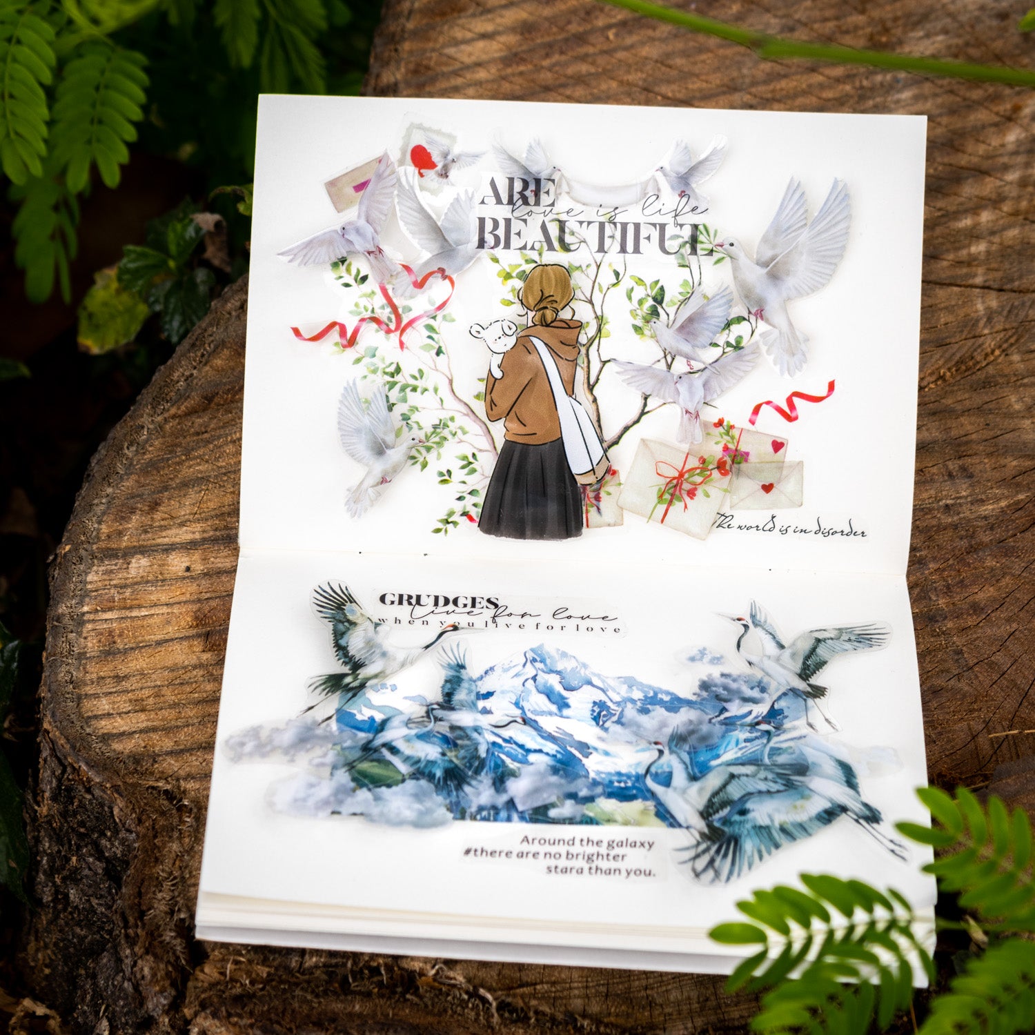 Birds Among the Clouds Pre-cut PET Tape