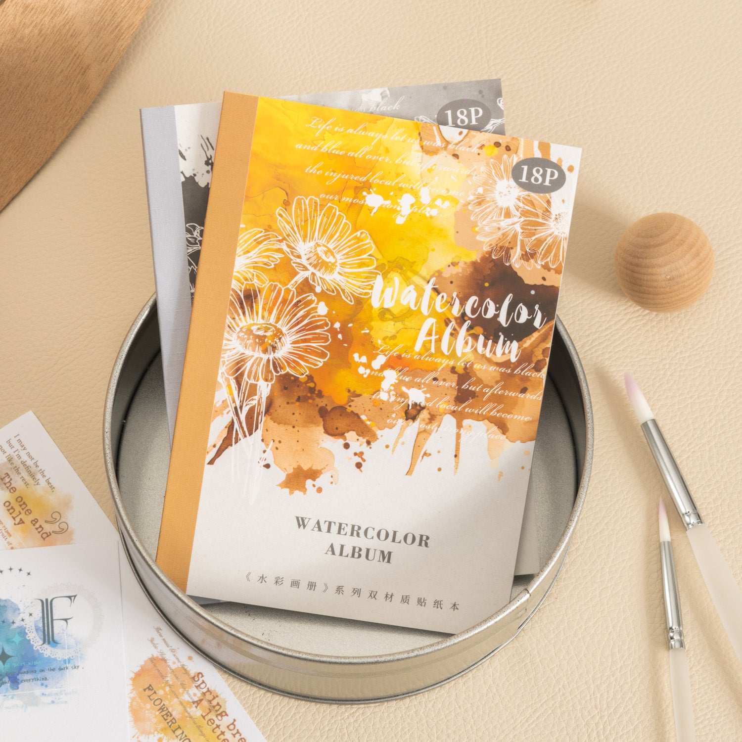 Watercolor Album Sticker Book