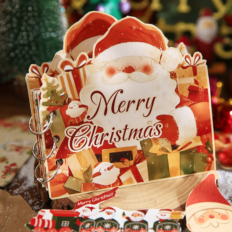 Merry Christmas Scrapbooking Paper and punching machine