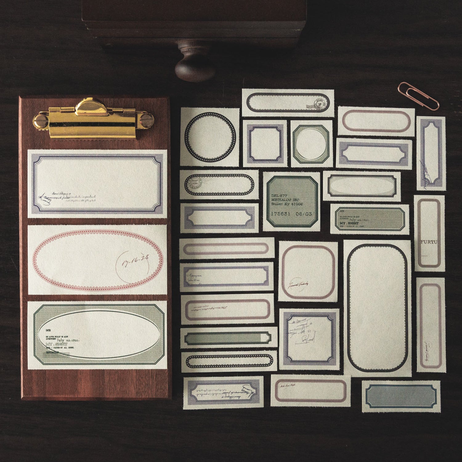 Border Collection Label Paper Book