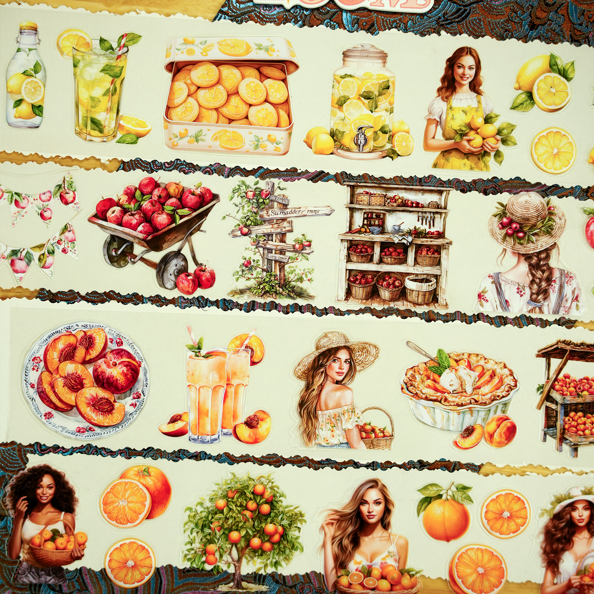 Sweet Fruity Pre-cut PET Tape | No.34 | MOOBOOM Design