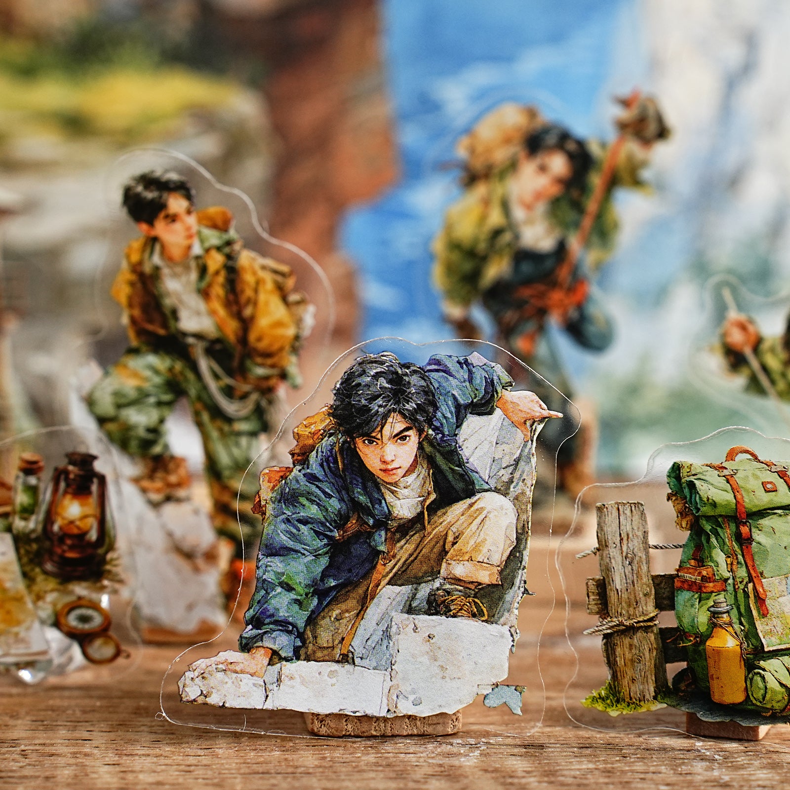 Adventure Journey Boy Character Sticker