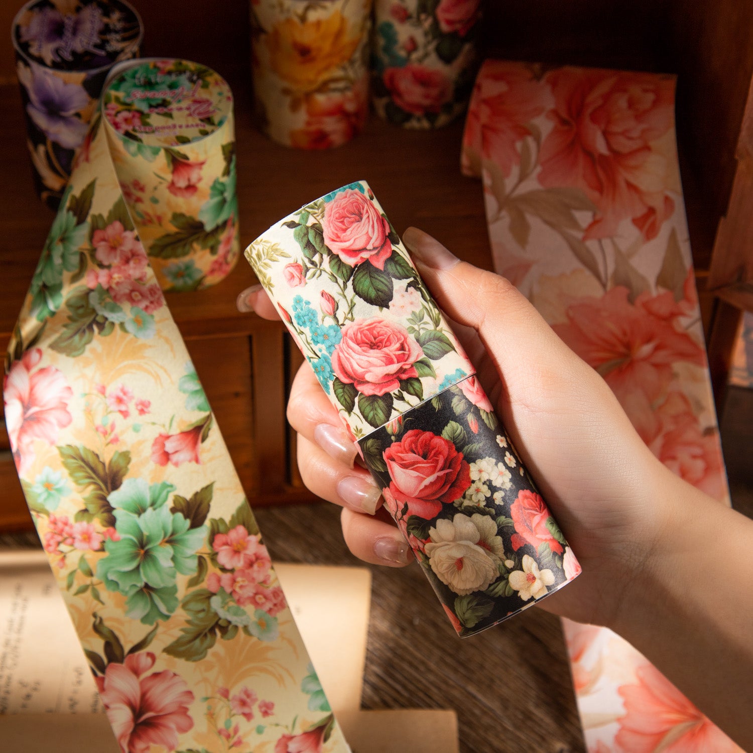 Printed Floral Prints Washi Tape