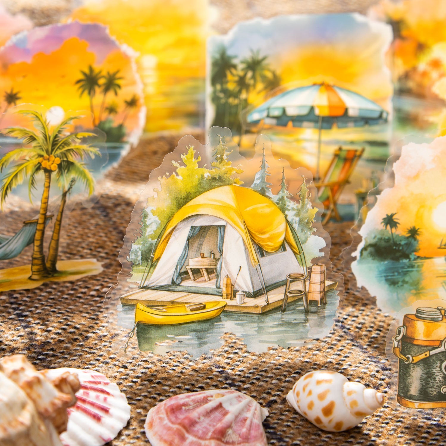 Scenery Faraway Scrapbooking PET Sticker