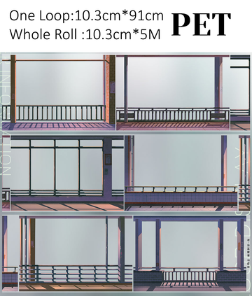 【ZERO】Night Corridor Landscape PET Tape