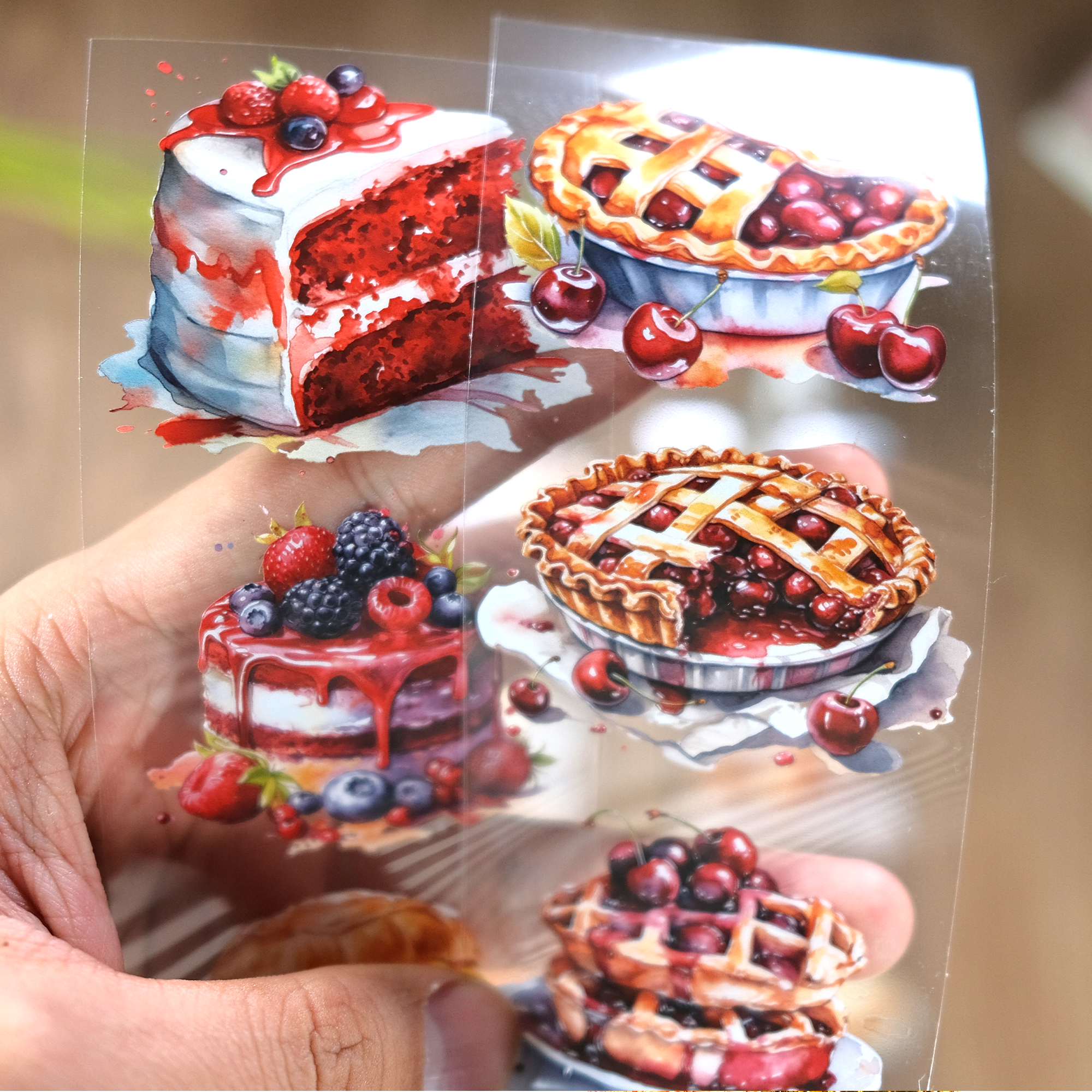 Dessert Kitchen Scrapbook Journal PET Tape  | MOOBOOM Design