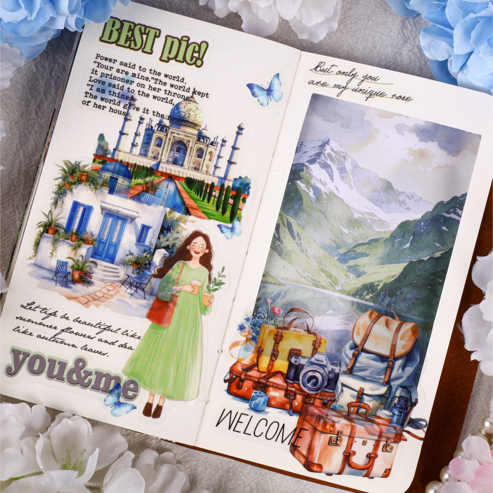 Mountain Trek Scrapbooking Paper decorative tape for journaling and scrapbooking