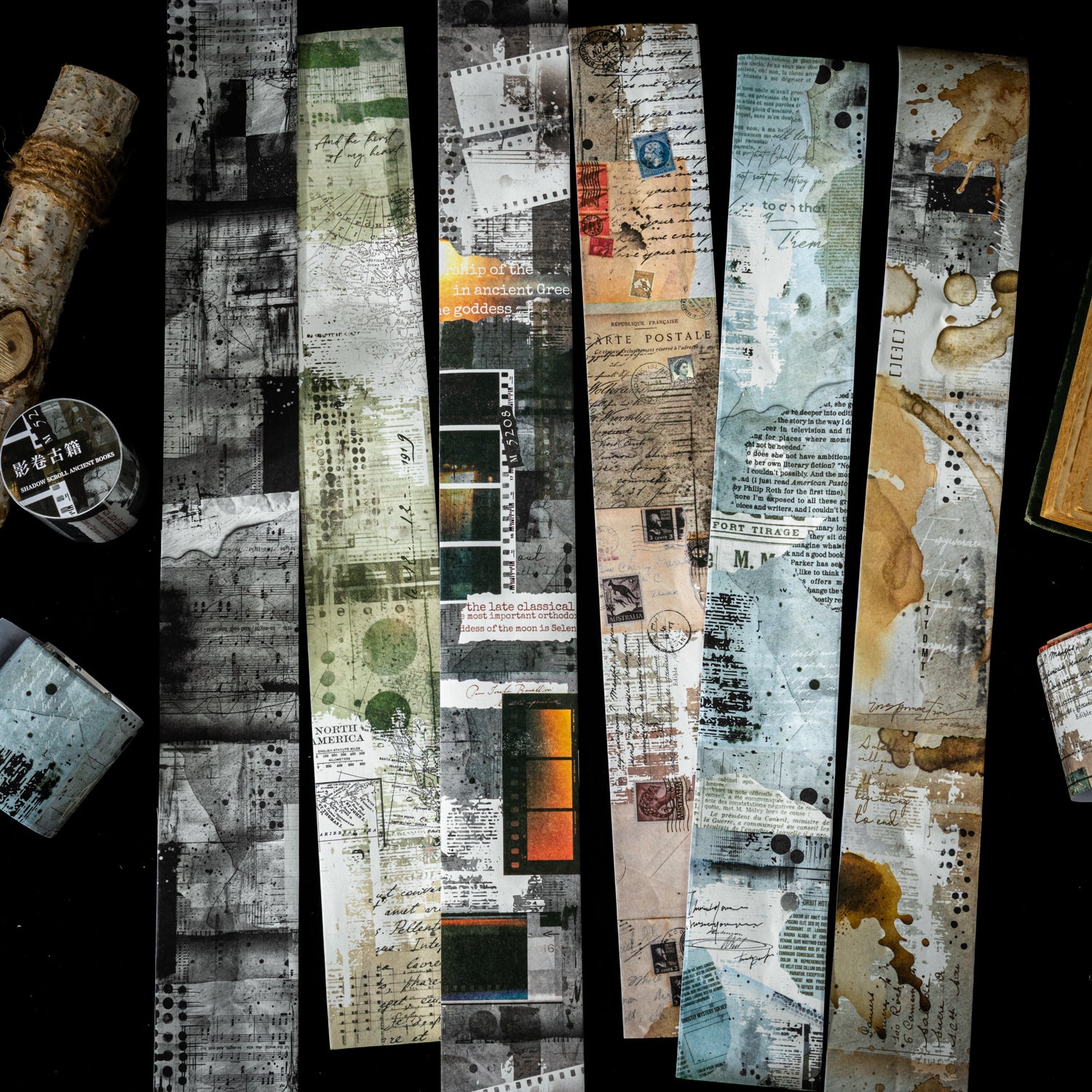 Mottled ancient books Washi Tape