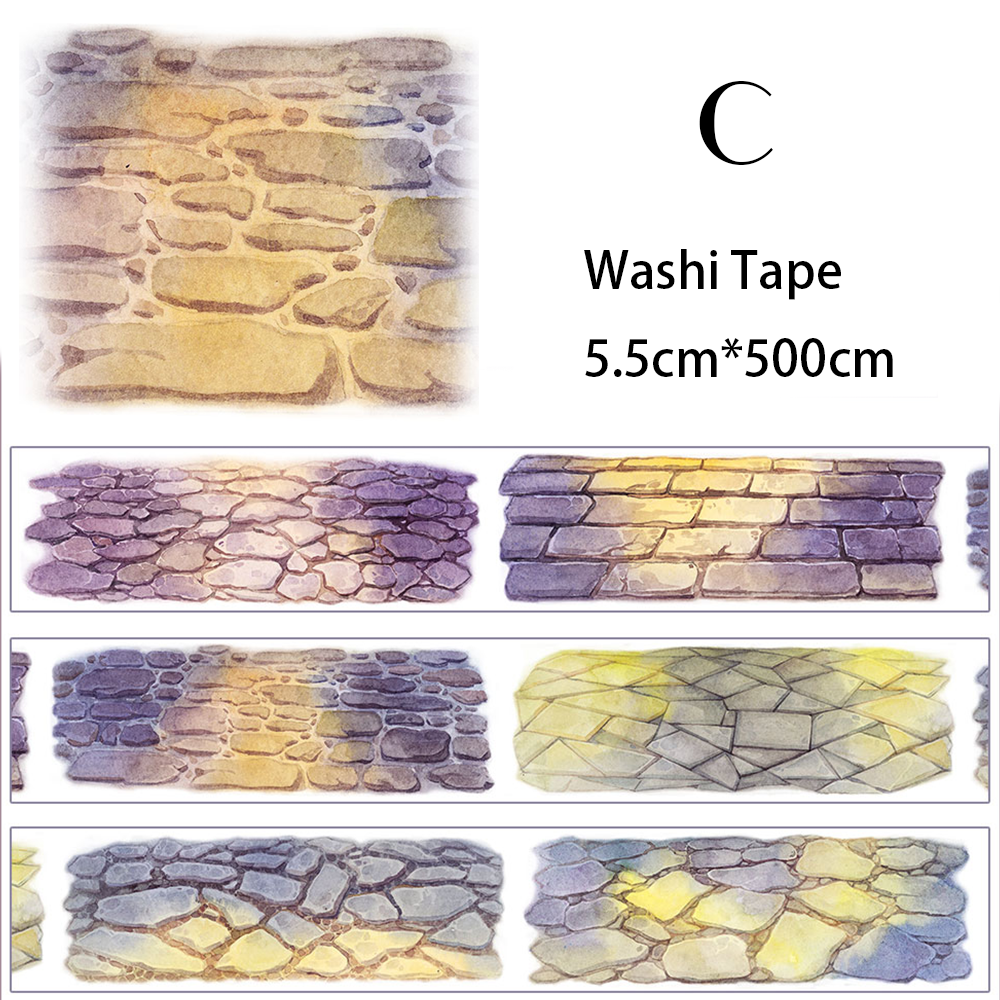 【ZERO】Roads/Walls/Floor/Steps Landscaping Tape (67 Styles) (Whole Roll Tape)