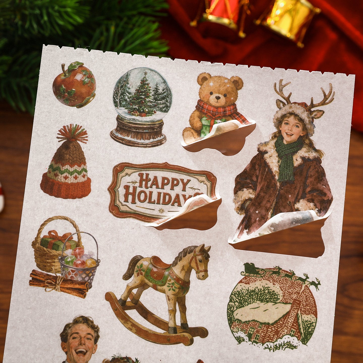 Winter Wishes Sticker Book for Journaling | MOOBOOM