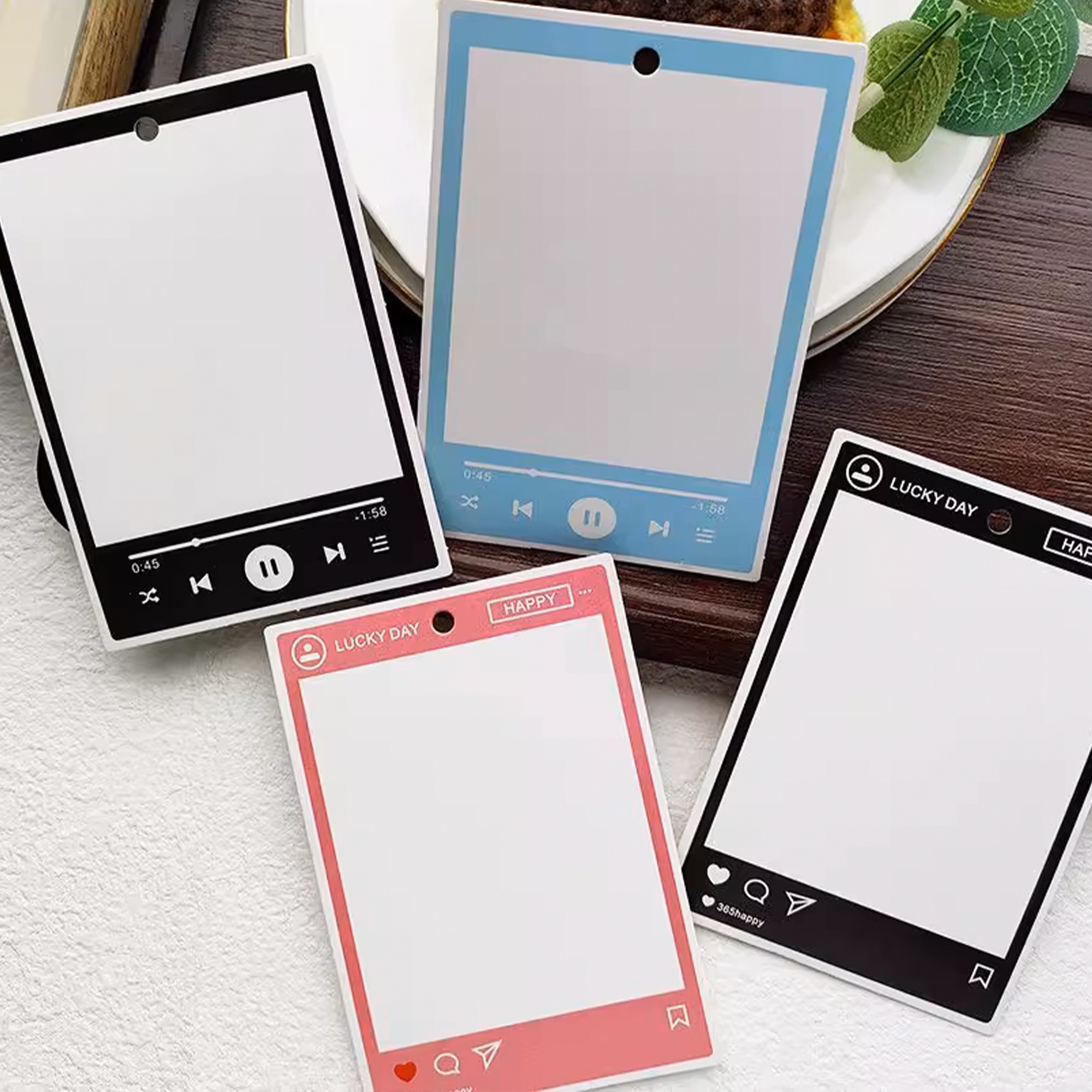 Music App Border Blank Background Cards