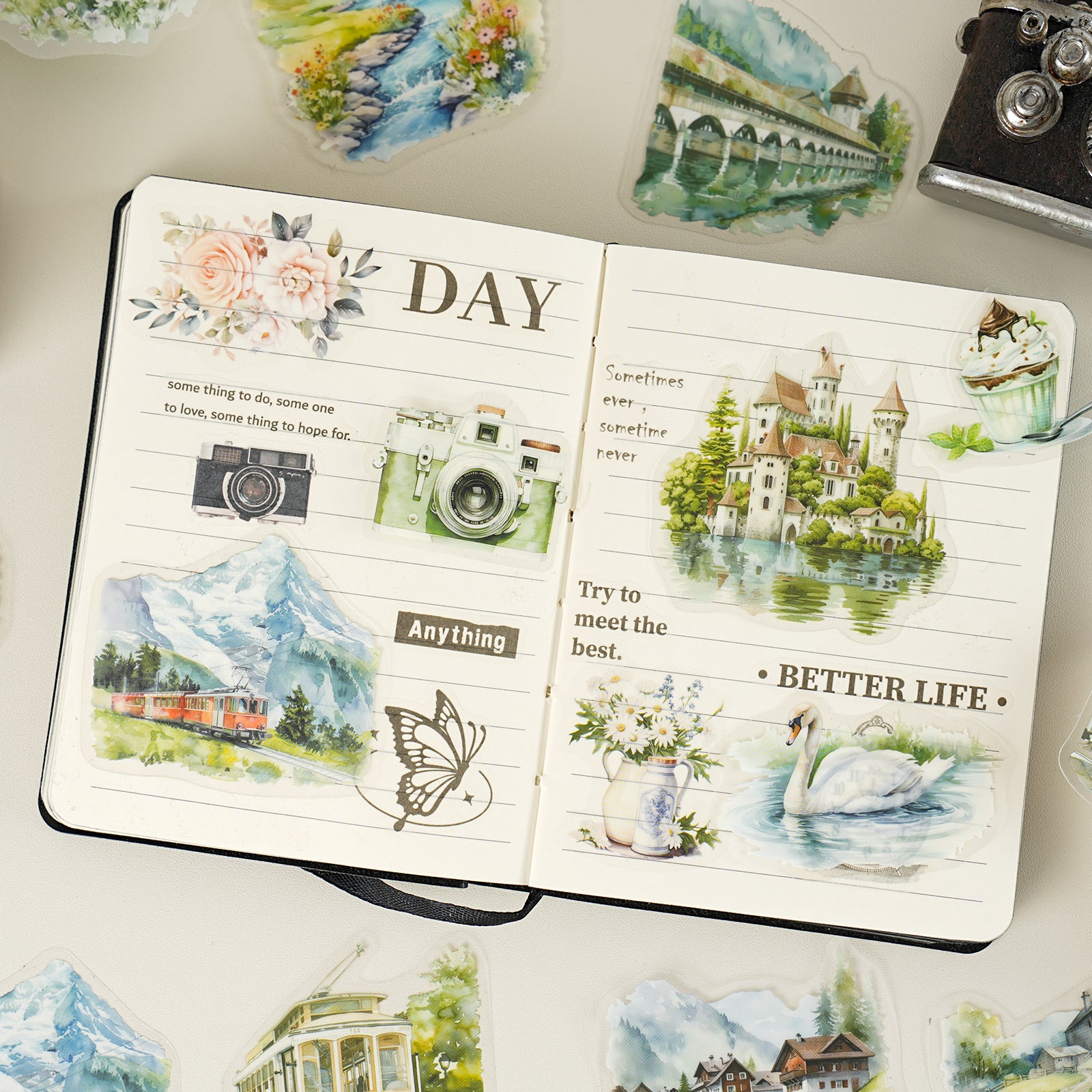 Scenery During The Journey PET Sticker