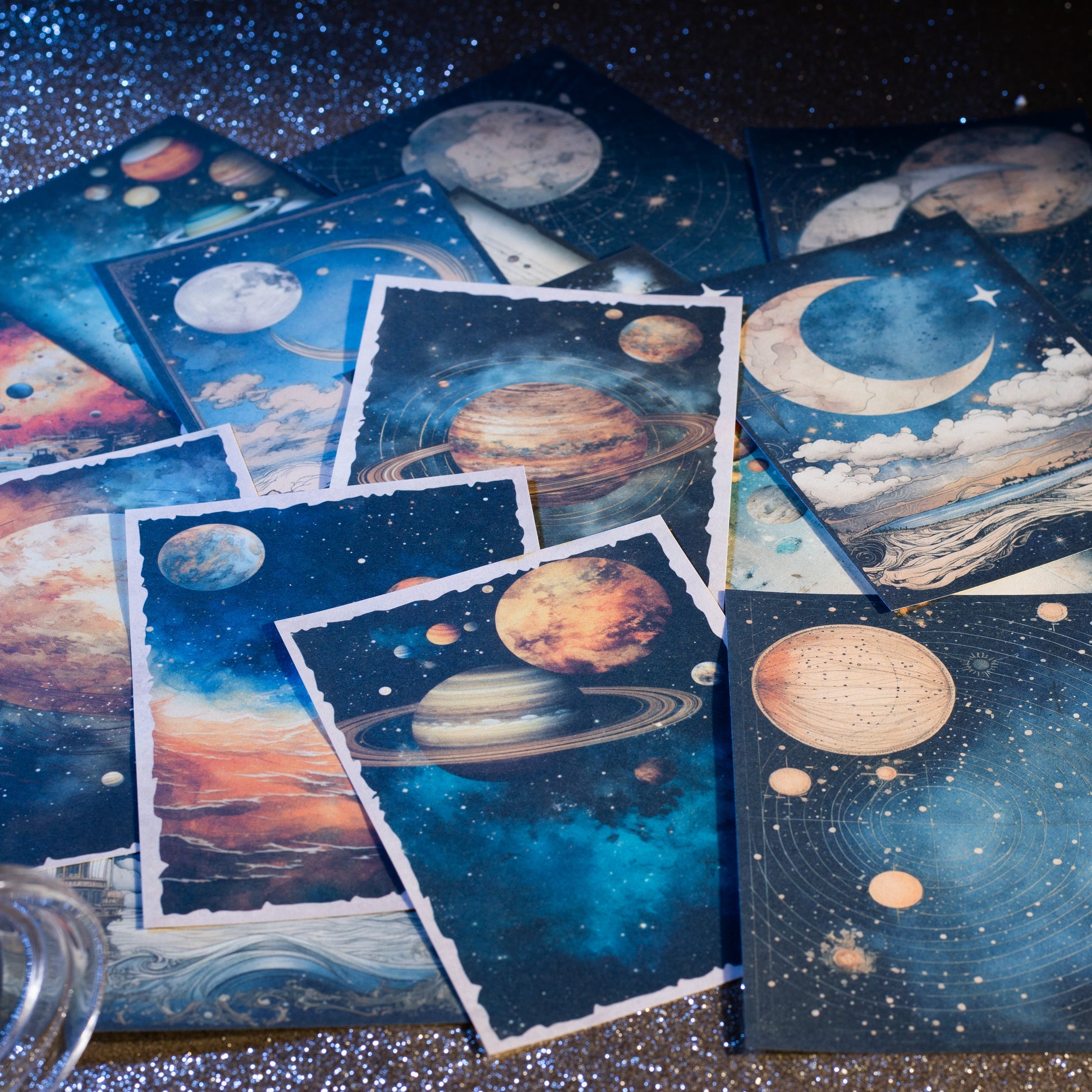 Watching The Starry Sky Journal Scrapbooking Paper For Paper Crafts