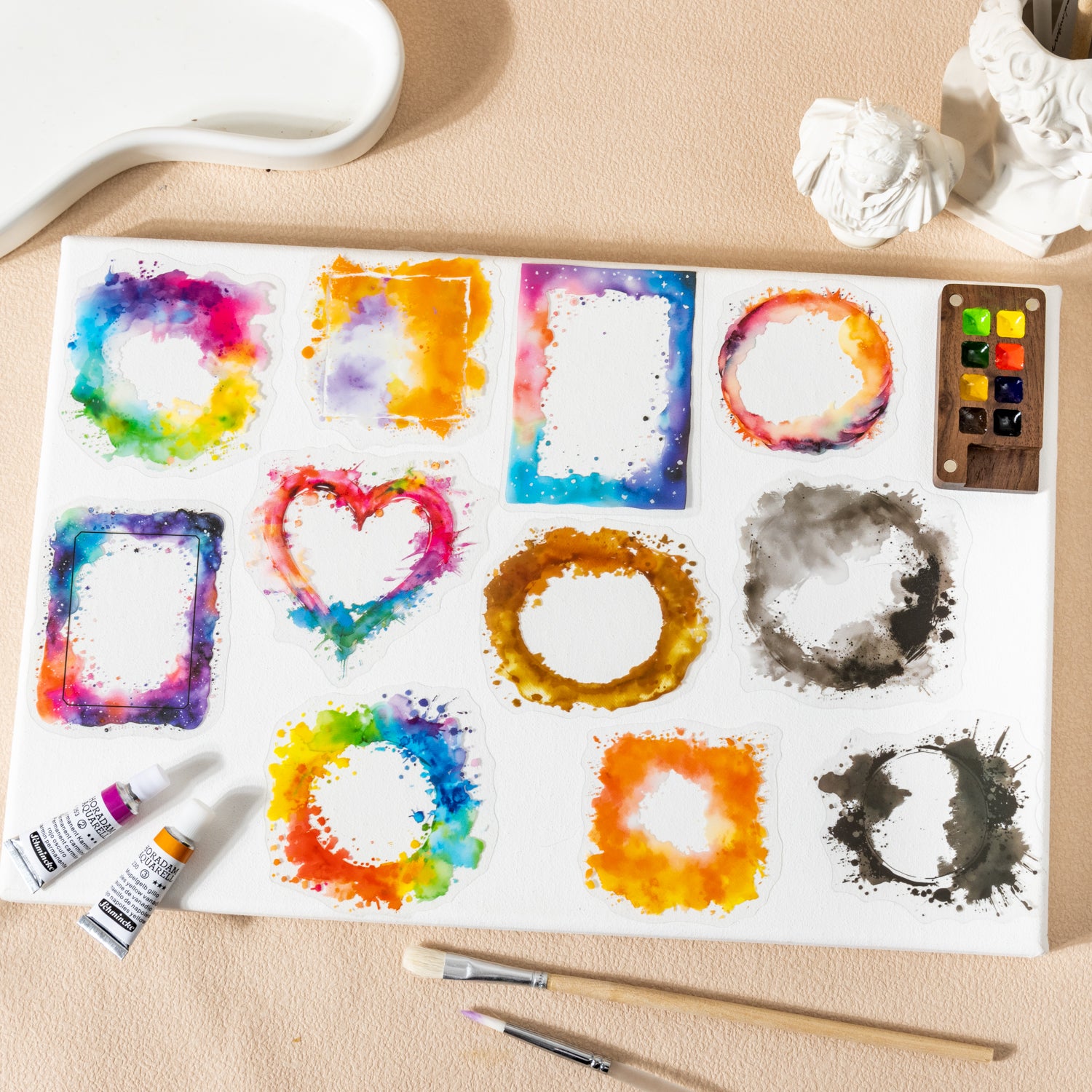 Blurring Margin PET Sticker