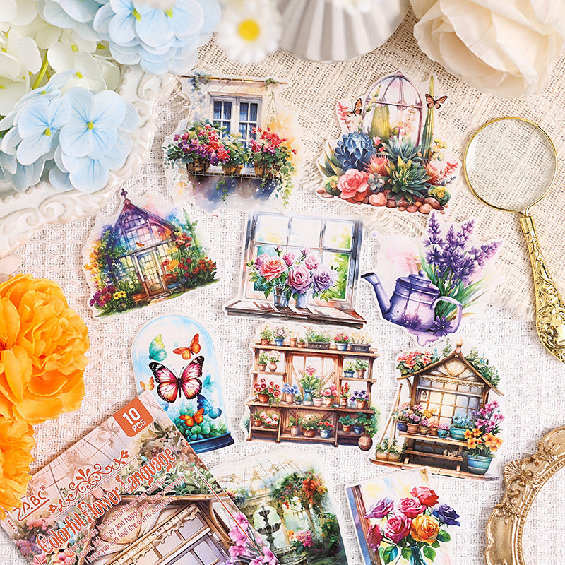 Flower Path in Poetry Sticker