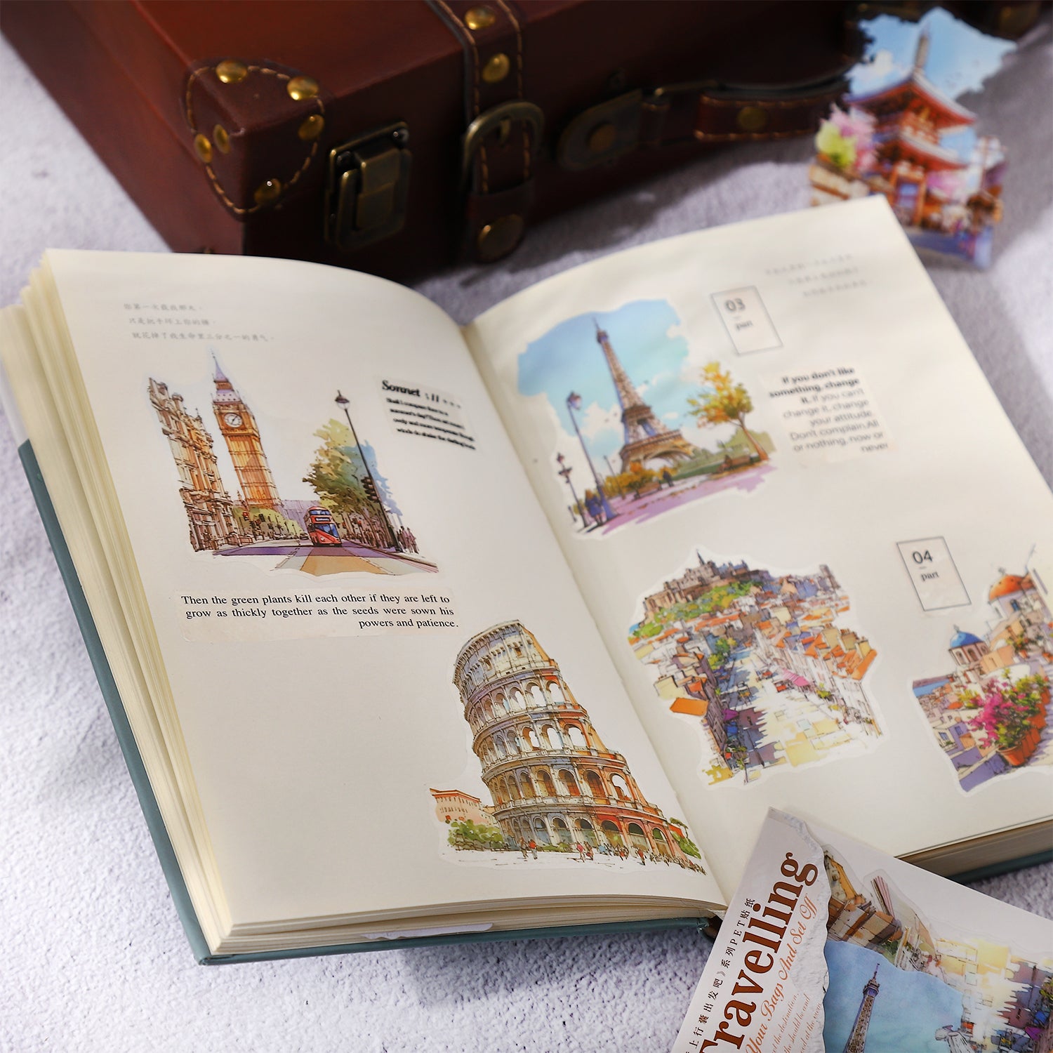 Pack Your Bags and Set Off PET Sticker