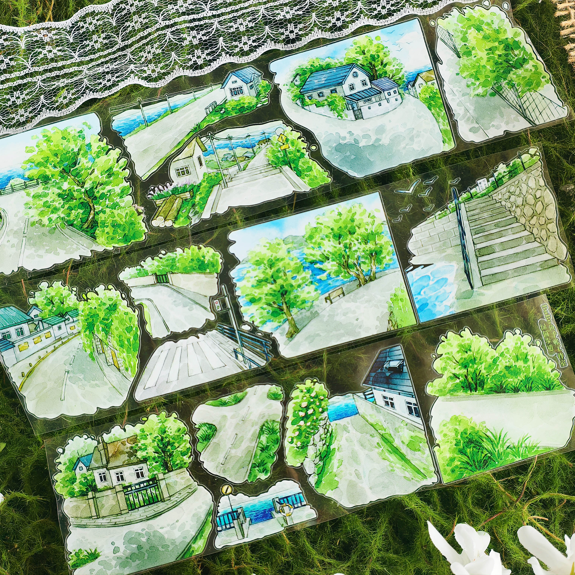 【BOBOYU】Tree-lined Path Landscaping Tape