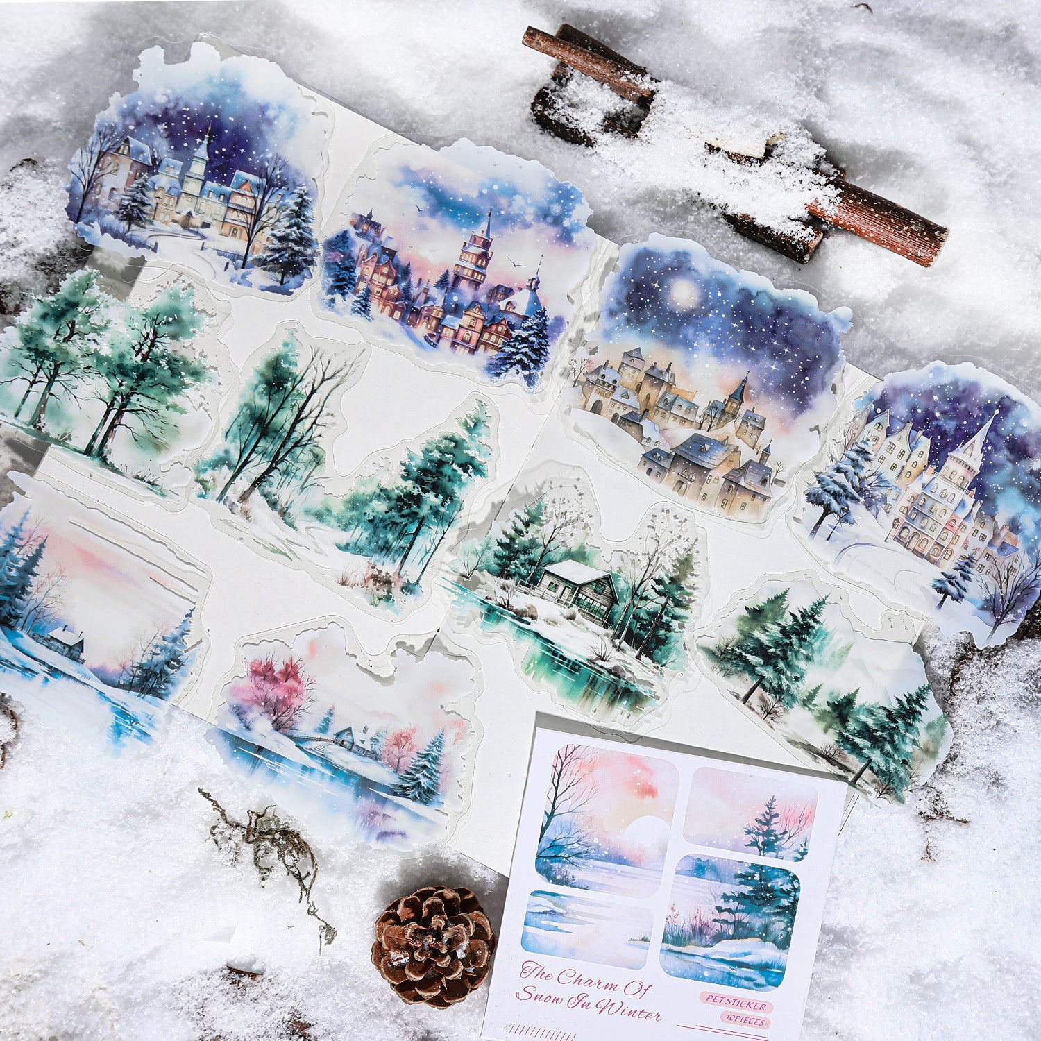 Winter landscape PET Sticker