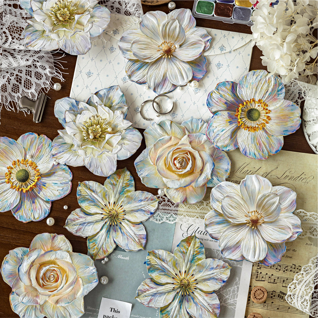 Monet's Garden Series Flower Sticker