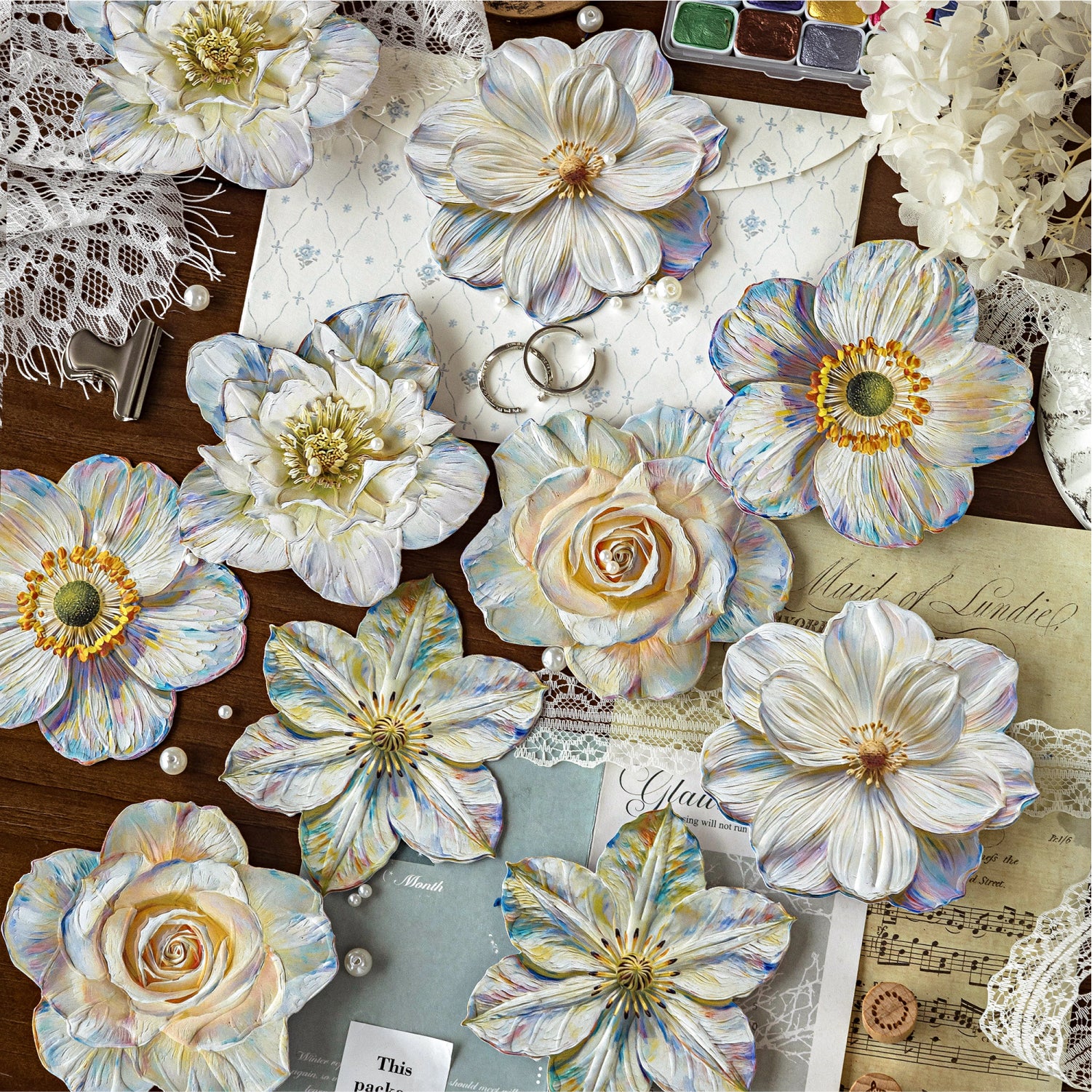 Monet's Garden Series Flower Sticker