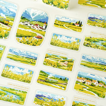 Having Traversed Mountains and Rivers PET Sticker for journaling and scrapbooking