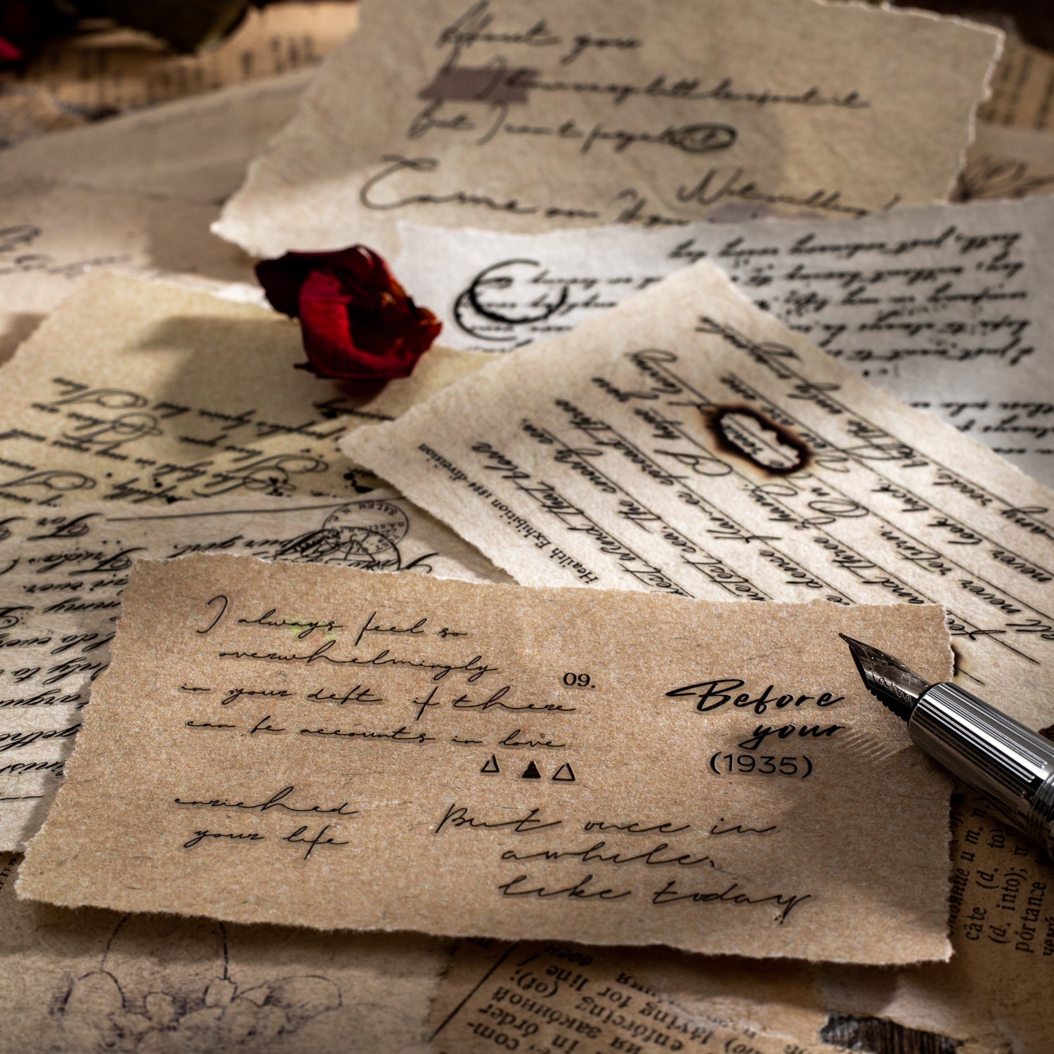 One Page Love Letter Transfer Sticker