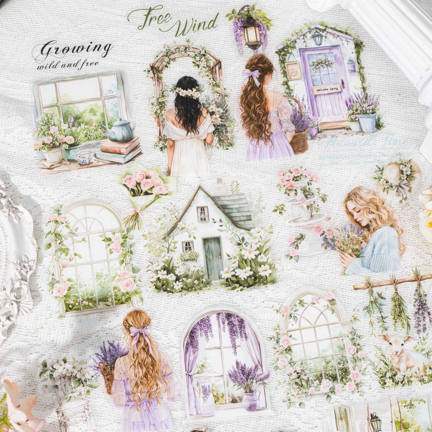 The Girl Outside The Windowsill Sticker