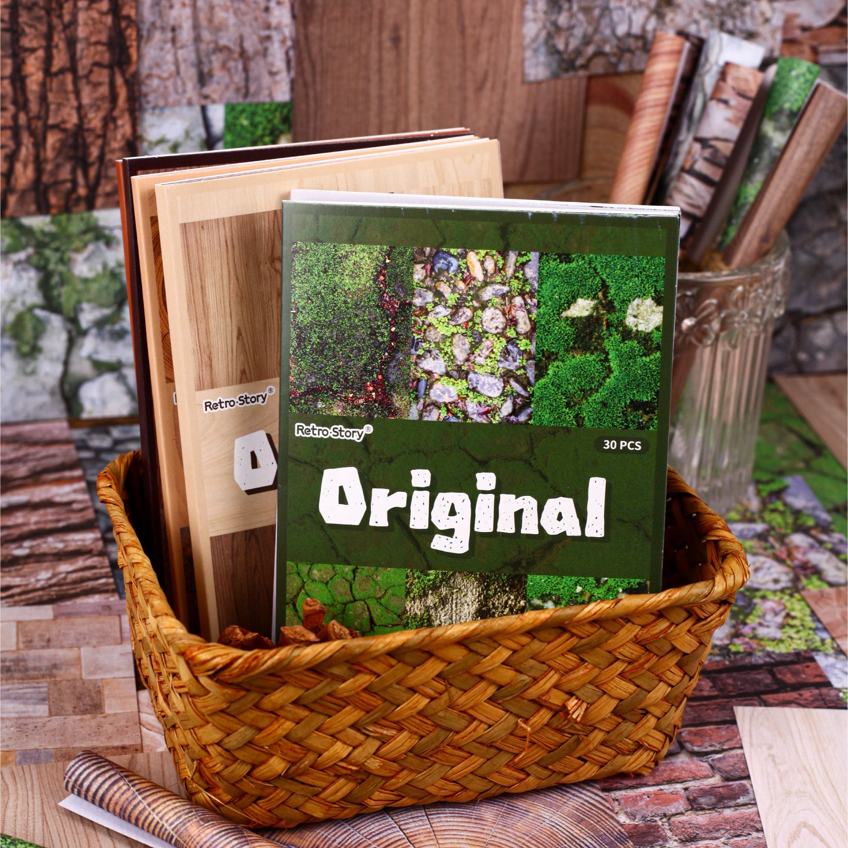 Vintage Trees Scrapbooking Paper