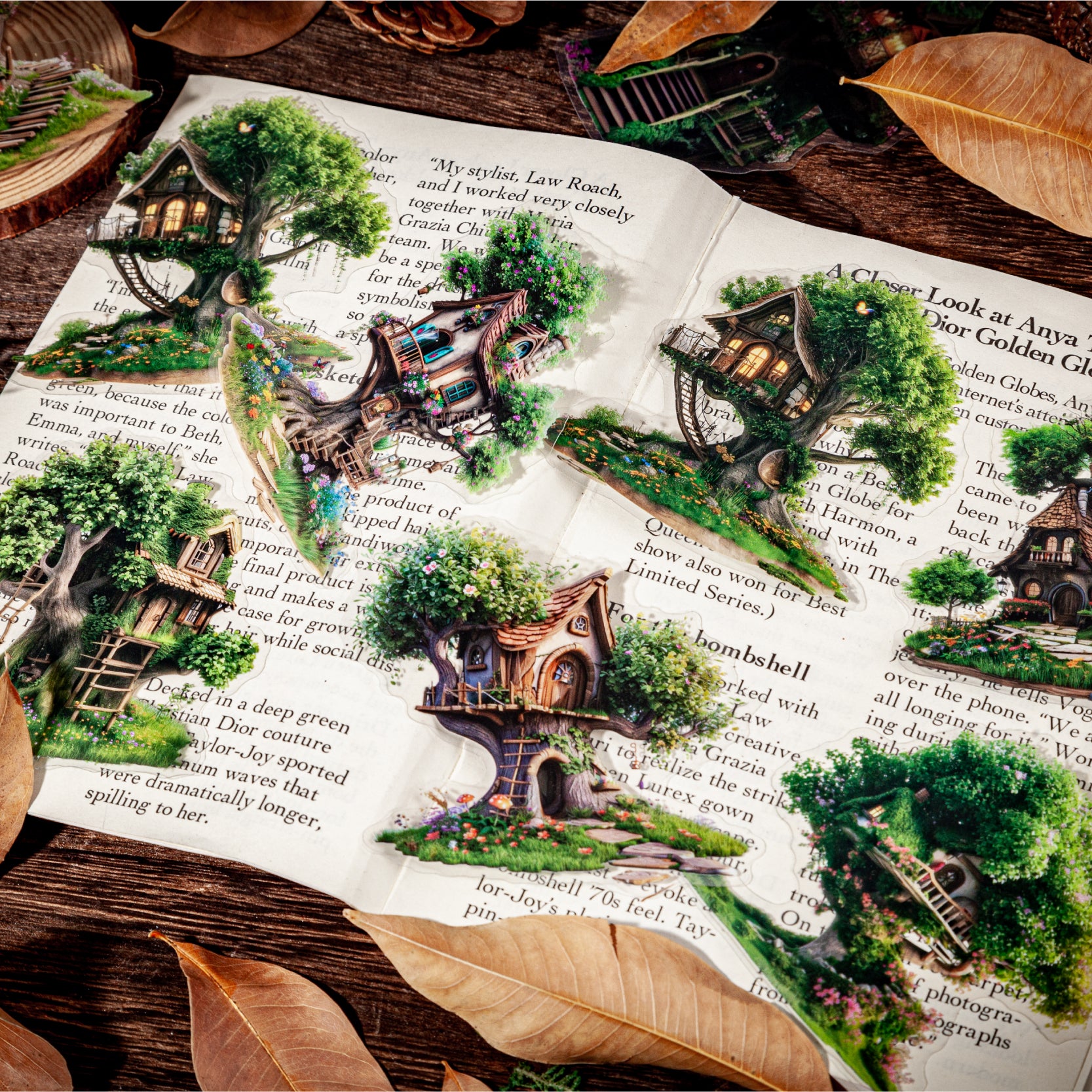 Treehouse Scrapbooking Jpurnal PET Stickers For paper crafts