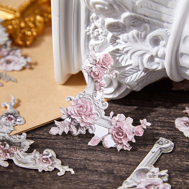 Openwork Relief Corner Sticker