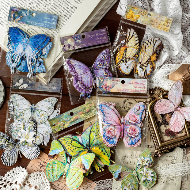 Monet's Butterfly Poetry Series Sticker For Scrapbooking and Journaling ...