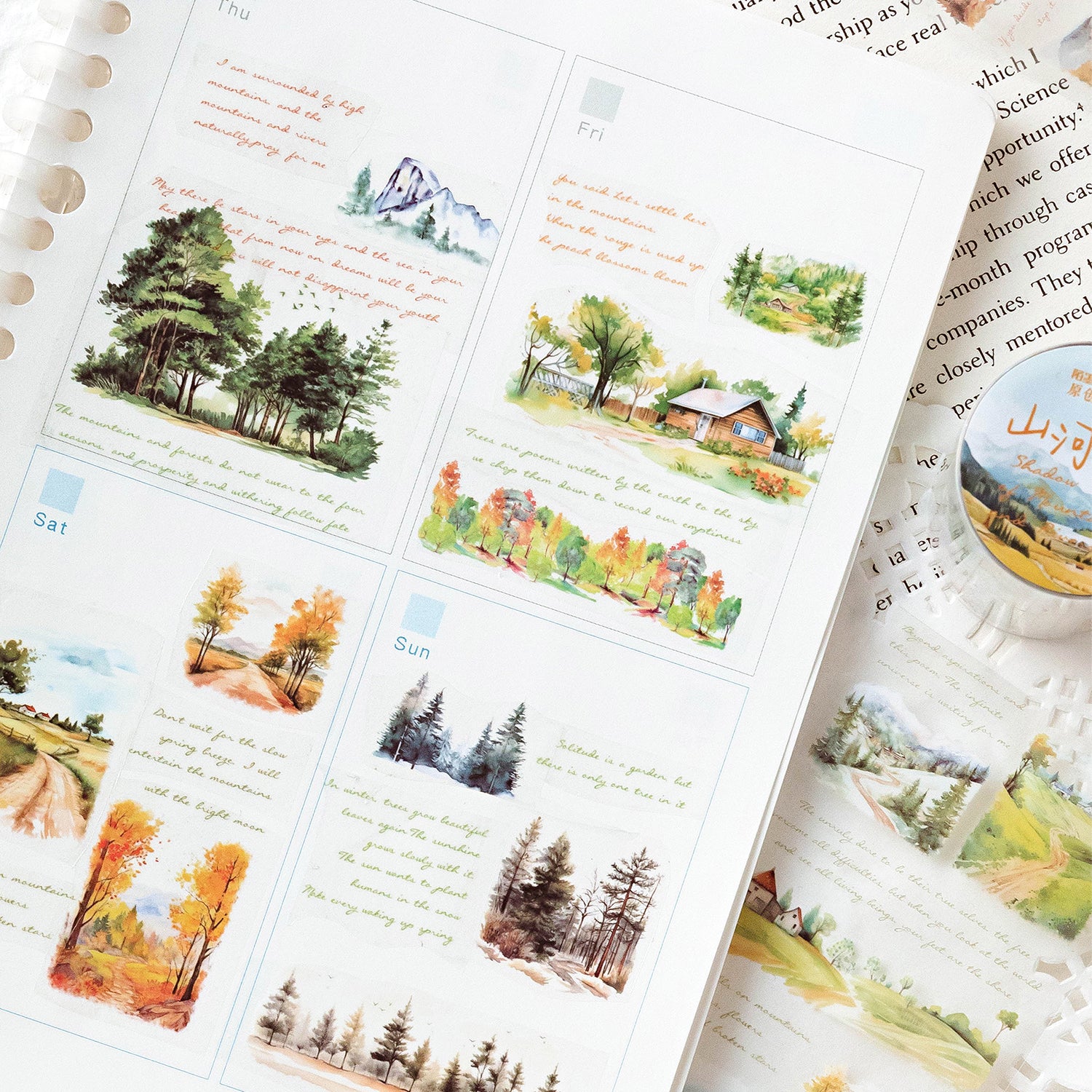 Mountain and Rural Landscape Tape