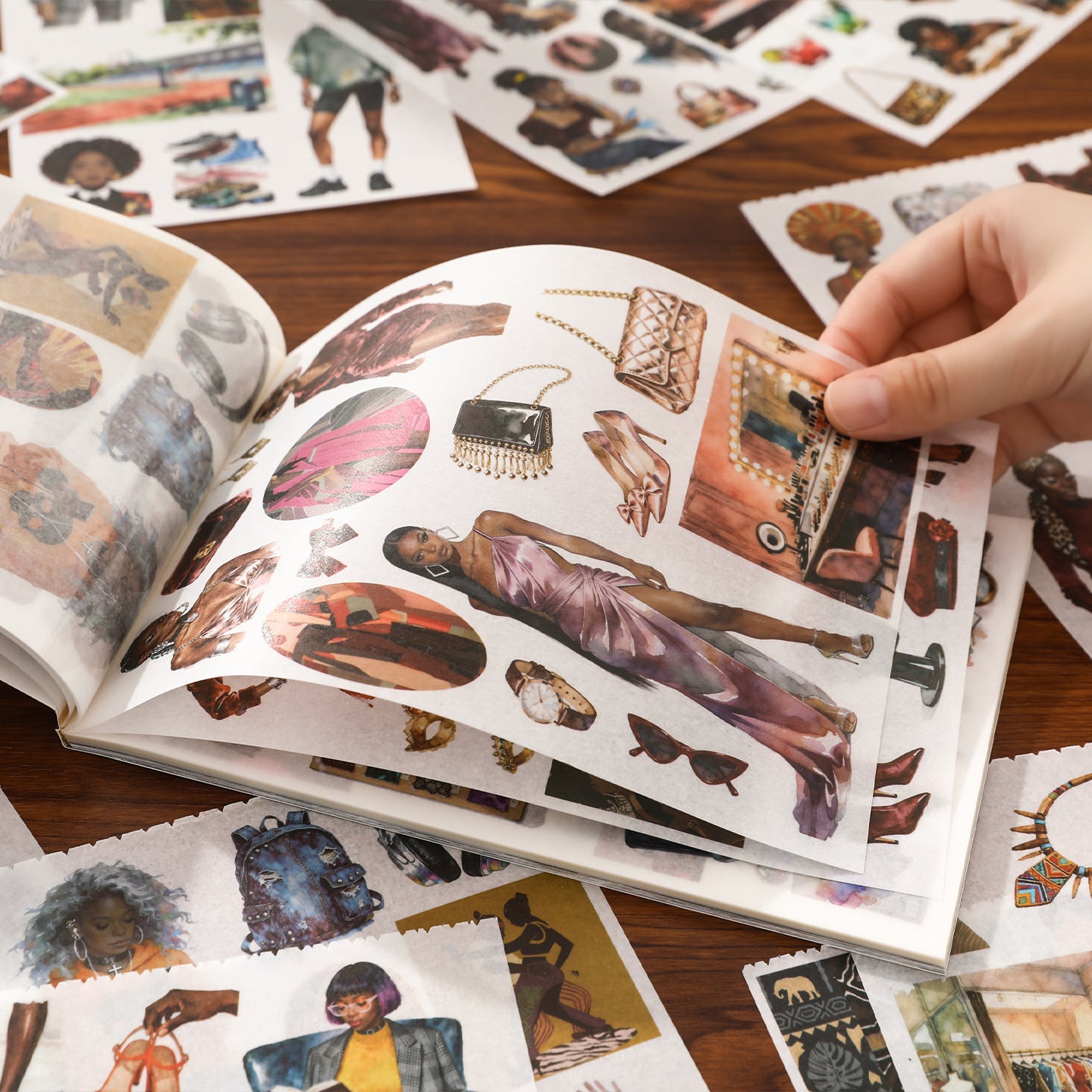 Black Girl Sticker Book