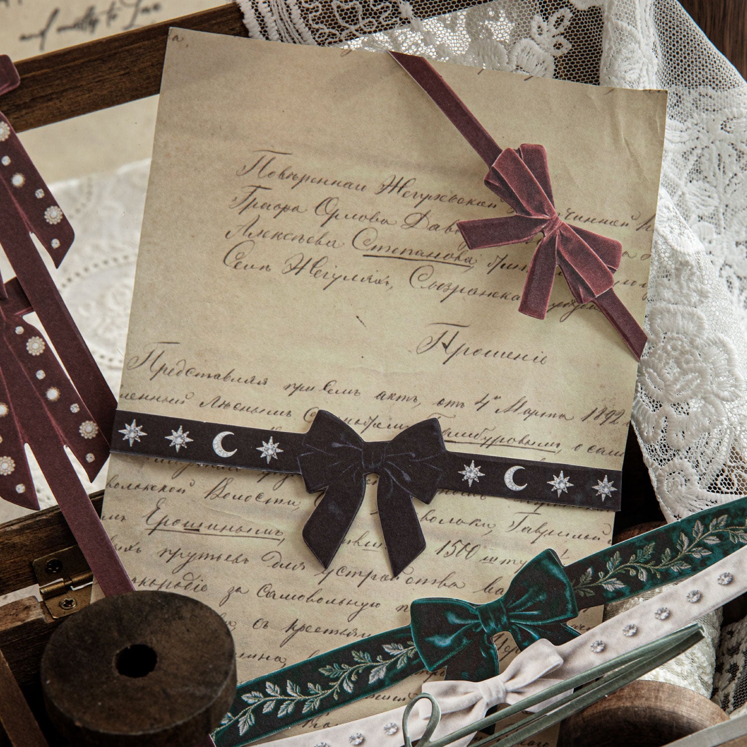 Gift Decoration Cardboard Bow Sticker