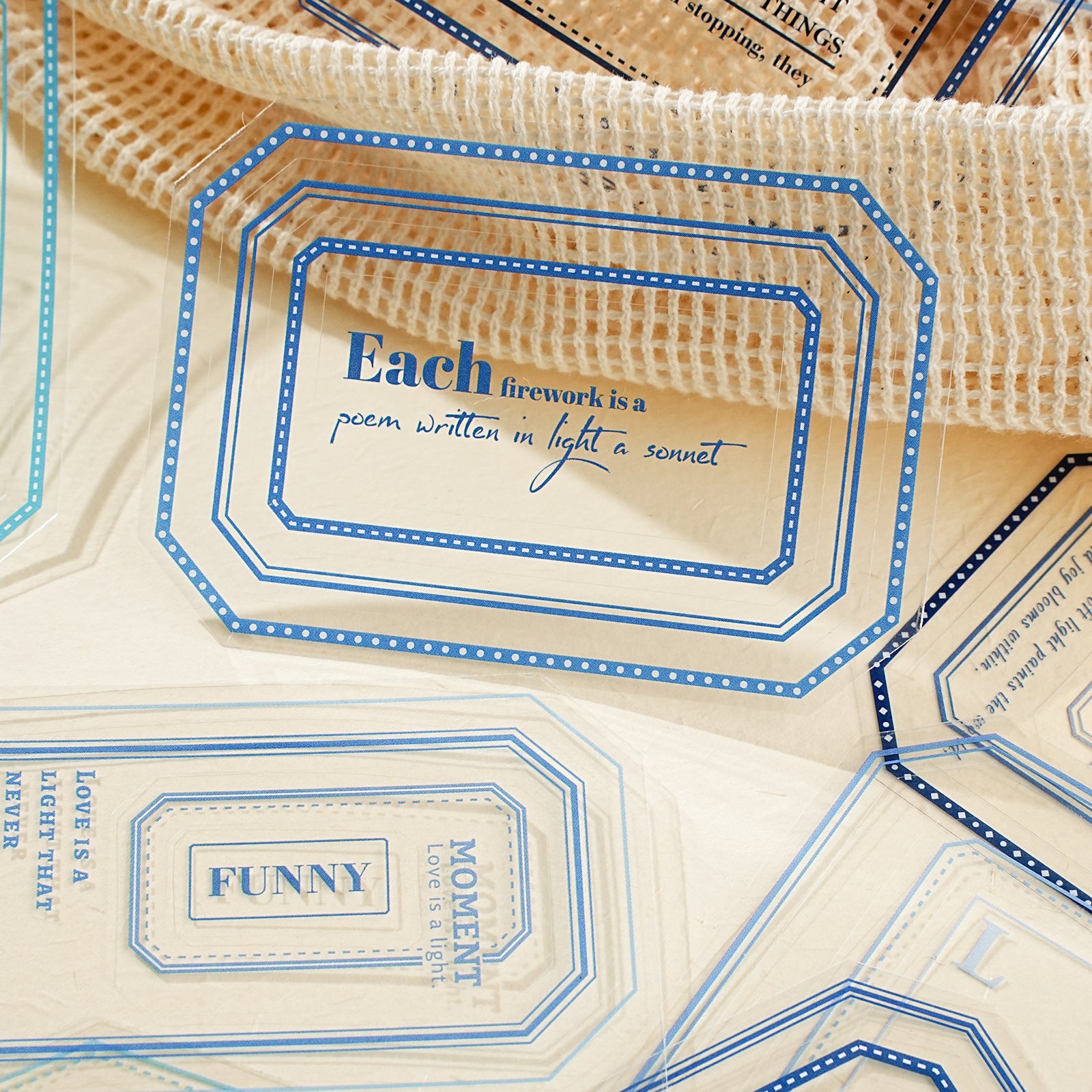 Rainbow Border Pre-cut Sticker